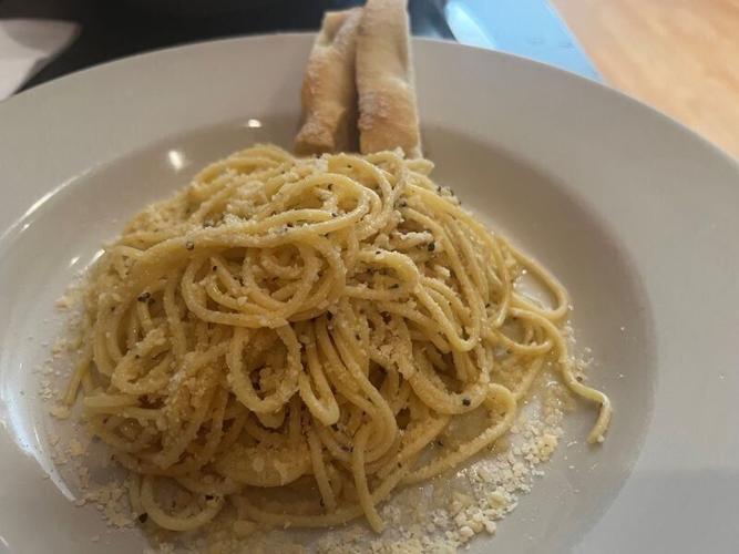 Cracked pepper pasta at Lucca is a simple dish.