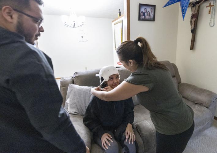 Angie Lopez recovers from motorcycle collision