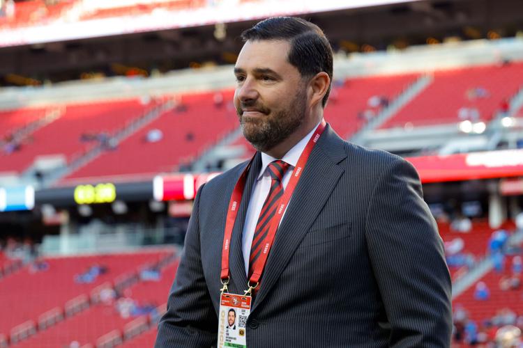 San Francisco 49ers chief executive officer Jed York on the field on gameday against the Detroit Lions on Dec. 30, 2024, at Levi's Stadium.