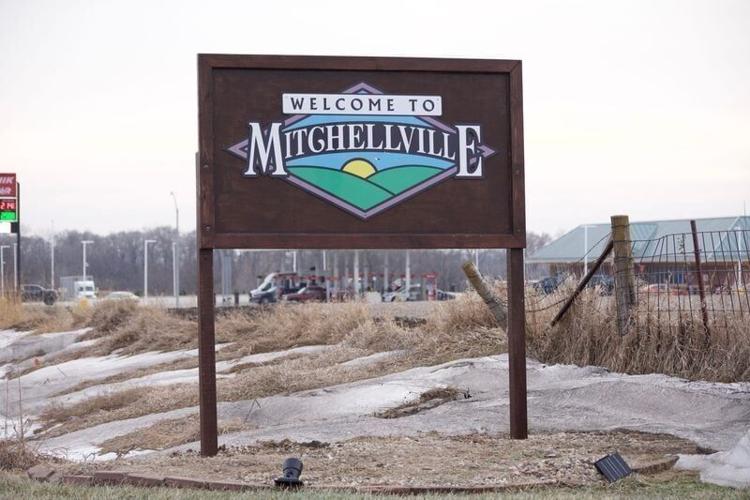 The Mitchellville city sign on Monday, Jan. 5, 2026.