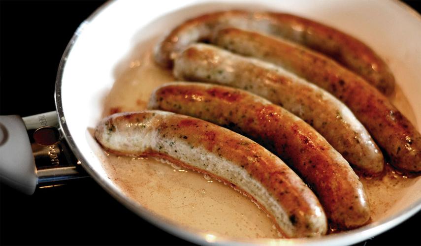 Pan-fried sausage