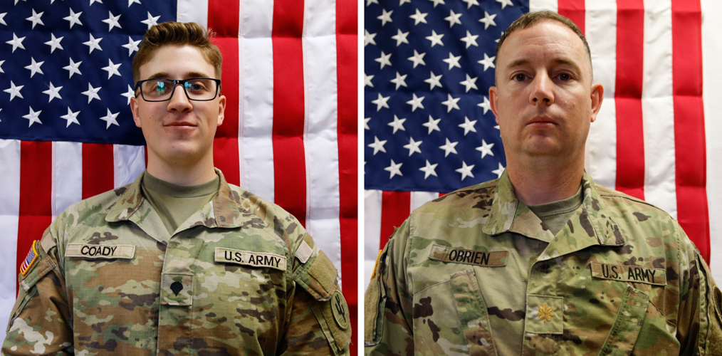 Sgt. Declan Coady and Maj. Jeffrey O’Brien