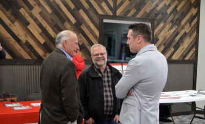 Zach Lahn and Steve King at GOP forum