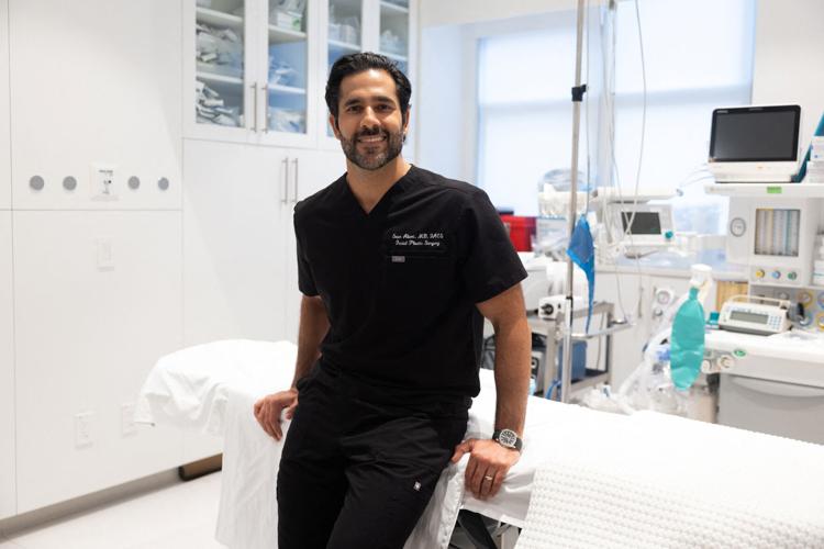 A patient gets cosmetic surgery after trying GLP-1 weight loss drugs.