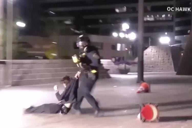 California Protester Injured