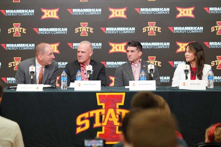 Jamie Pollard, Brent Metcalf, Alli St. John, Kevin Dresser 20260416 Women's Wrestling Announcement Press Conference 029.JPG