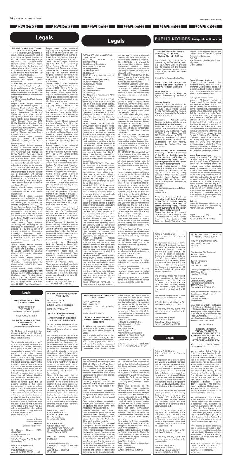 Page B8