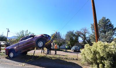 Truck runs up pole wire, knocks out power | News | verdenews.com