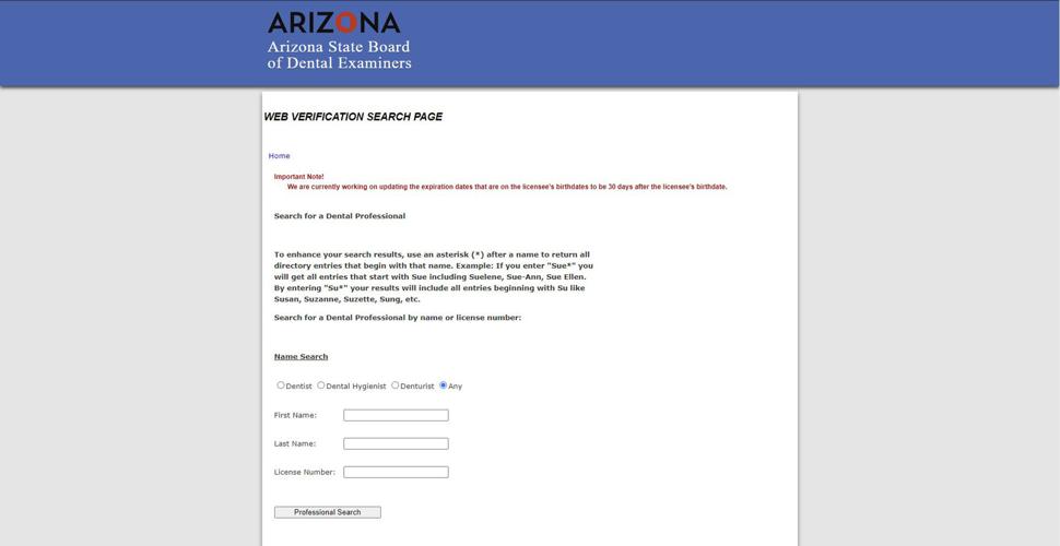 Arizona dental board fails to protect public, hold dentists accountable