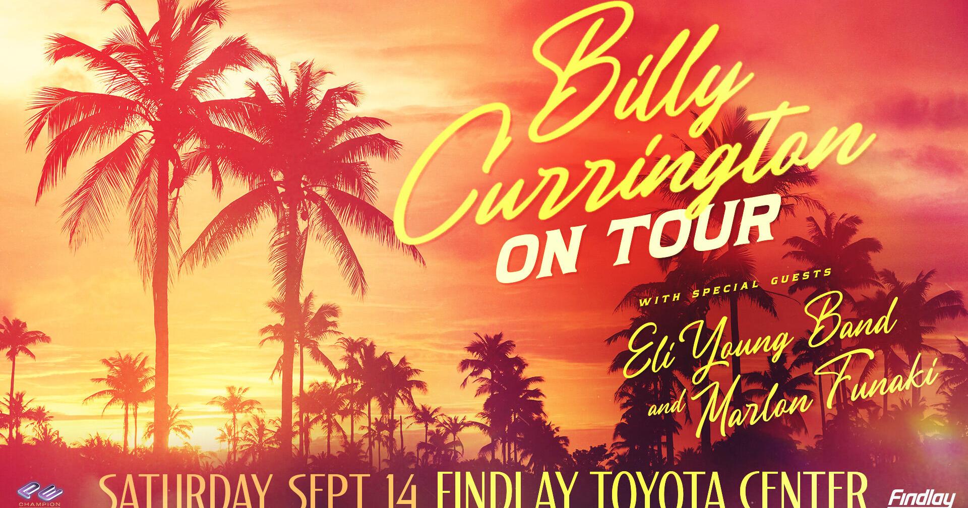 Billy Currington comes to Prescott Valley with special guests Eli Young Band and Marlon Funaki - Vimarsana News