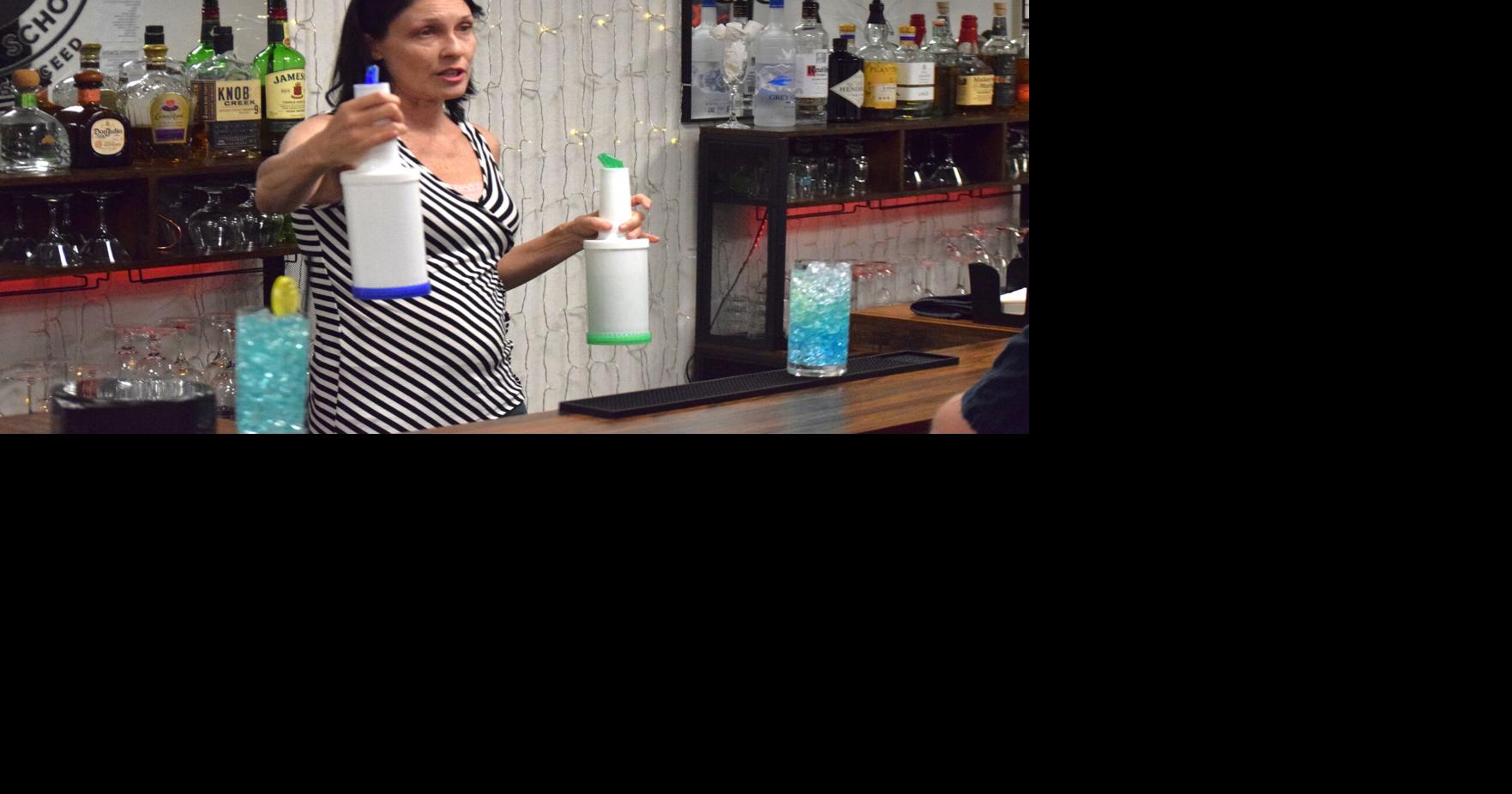 Mixing it up at bartending school