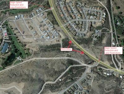 Alert: Intermittent Main St. lane restrictions in Cottonwood March 27-April 12
