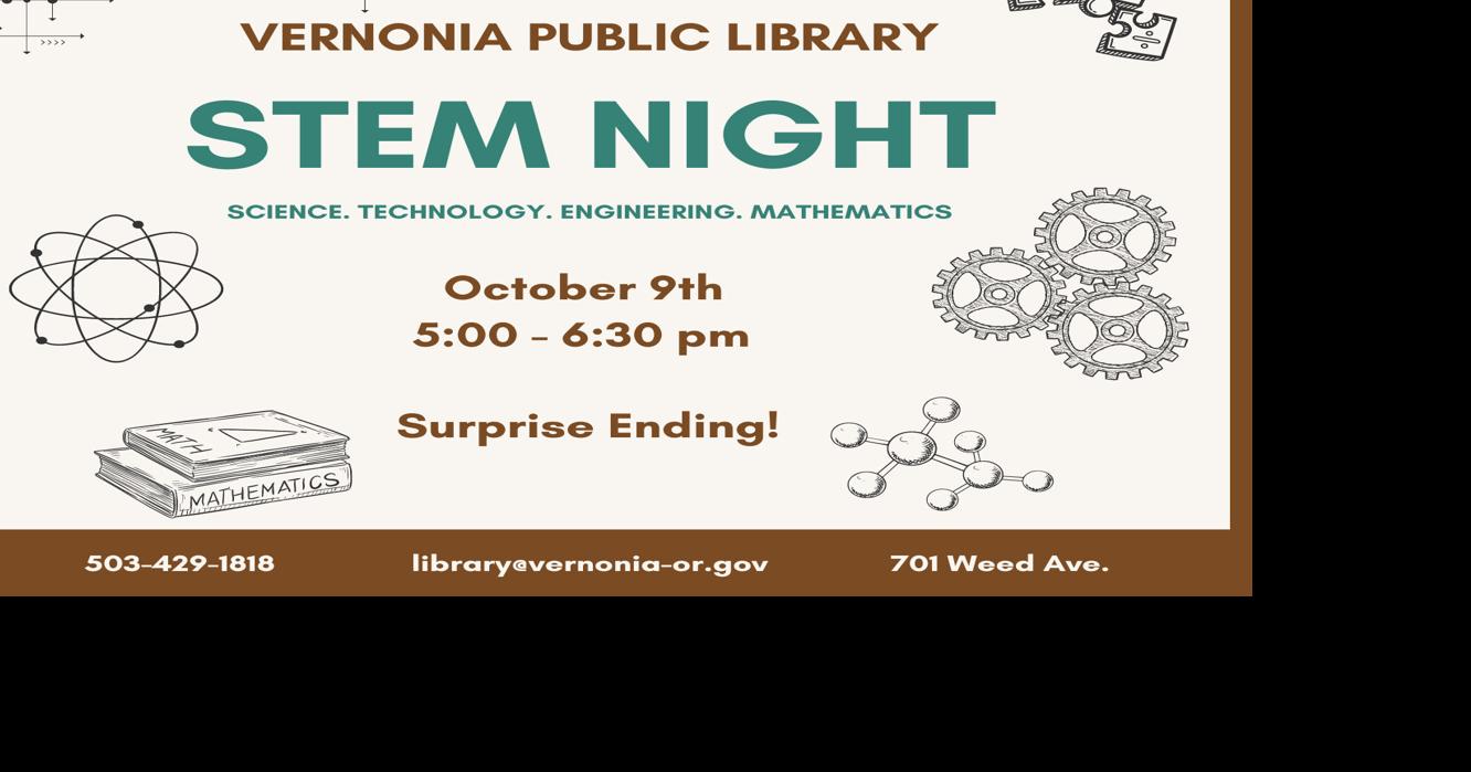 What’s Happening at the Vernonia Library October 3, 2024 Vernonia