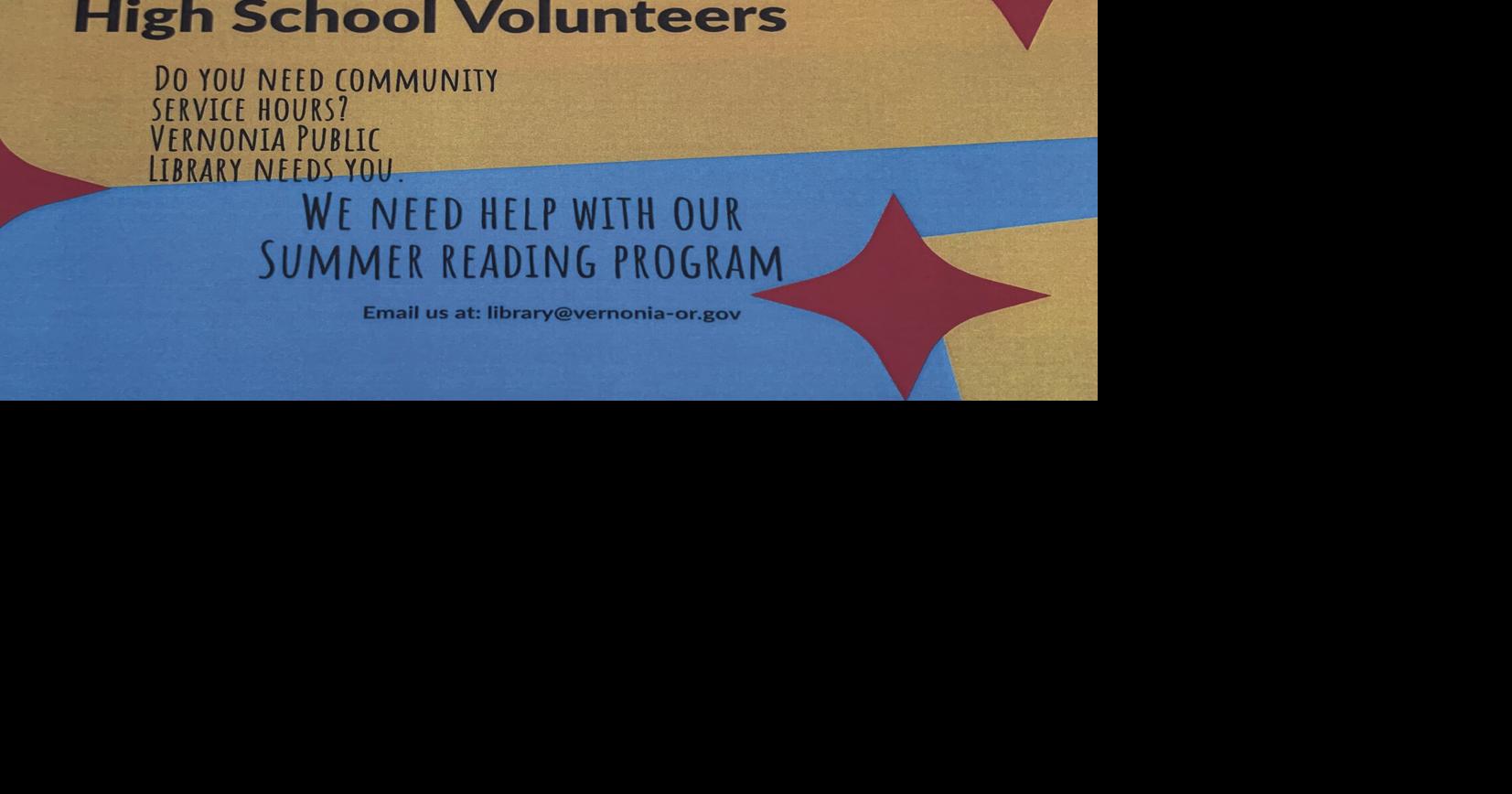 What's Happening at the Vernonia Library June 1, 20123 Vernonia