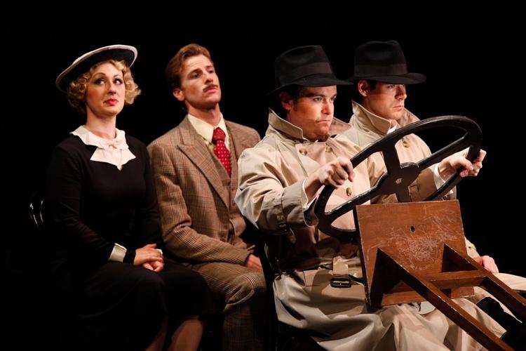 Four actors play 150 characters Hitchcock’s ‘The 39 Steps