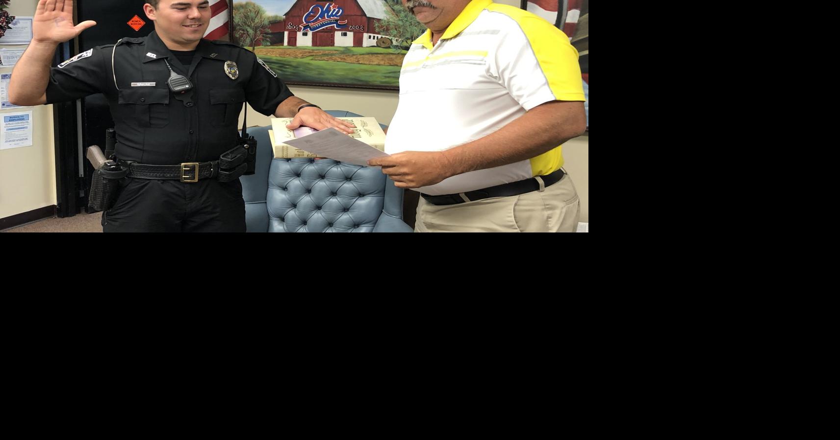 Waldron sworn in as police officer in Oak Hill News