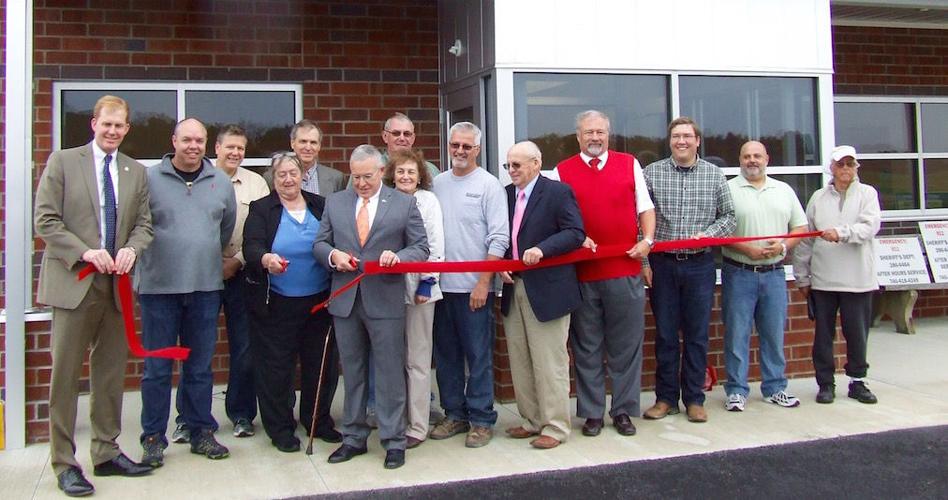 James A. Rhodes Airport officially opens with a ribbon cutting