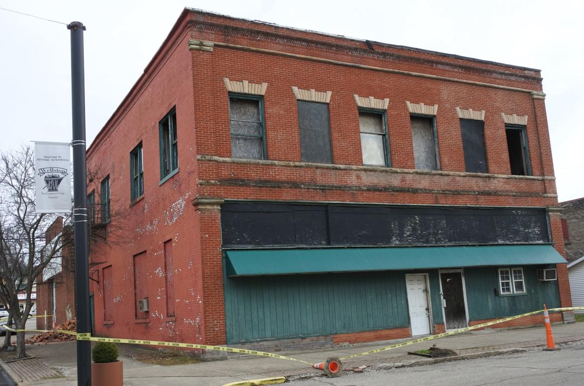 Back wall of Old Post Office Café collapses in Wellston