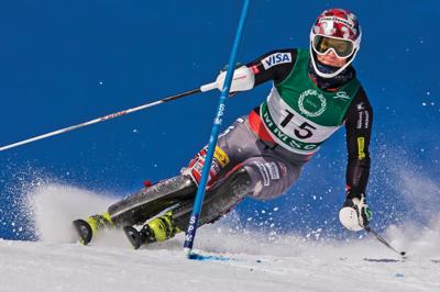 Nolan Kasper, racing just days before heading to Sochi, Russia, for the Winter Olympics, was among the high-profile skiers competing at Stowe Mountain Resort last week.
