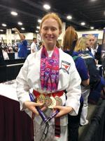 Urette brings home four national Taekwondo medals