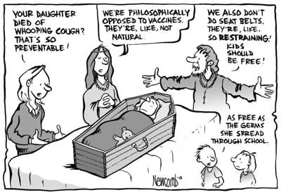 Vaccination Cartoon Disturbing Inaccurate Letters To The Editor Vtcng Com
