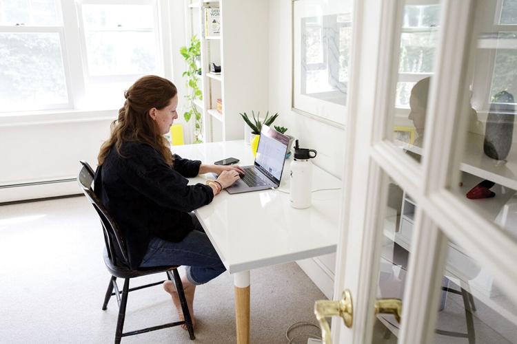 Eliza working remotely