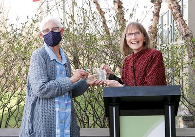 Patricia Fontaine receives the Community Service Award