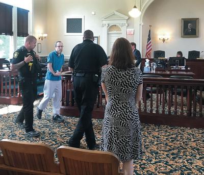 Jay Orost enters courtroom