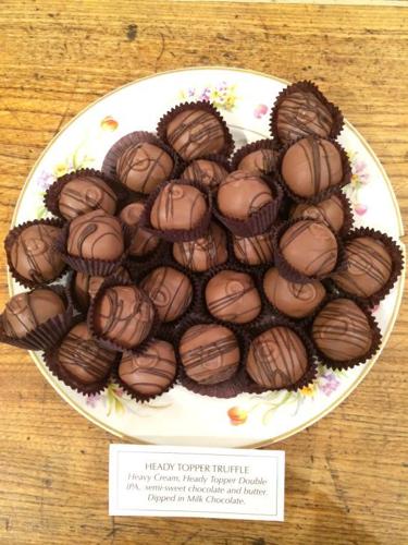 Milk chocolate Heady Topper truffles