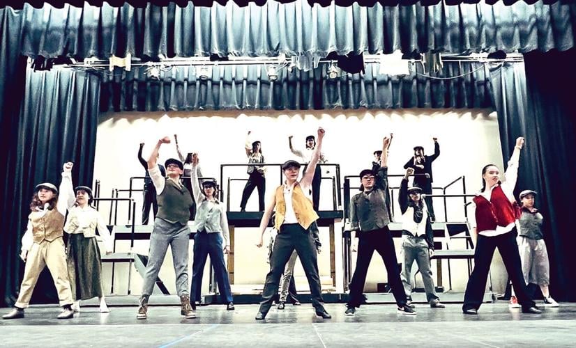 The cast of “Newsies”