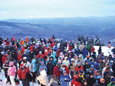 The annual Easter Sunrise Service atop Mount Mansfield