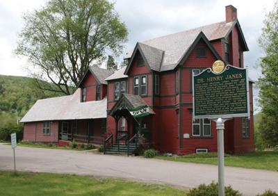 The historic Janes House on North Main Street, current home of the town’s public library.
