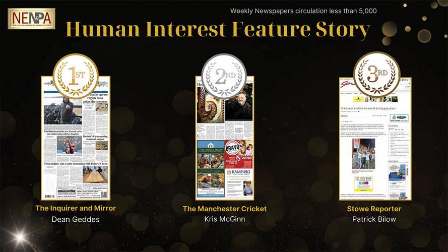 Newspapers win regional reporting, design awards | Vermont Community ...