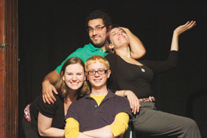 Shane Mulcahy, Kip Jones, Emma Golebie and Avalon Kann star in “(title of show)”