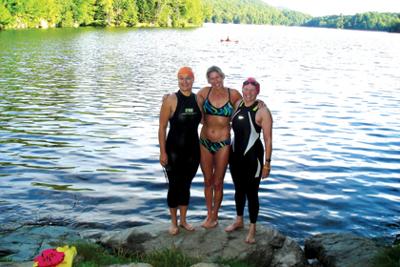 Brynn will swim across Lake Champlain and back again