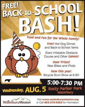 Waterbury Mission's Back-to-School Bash