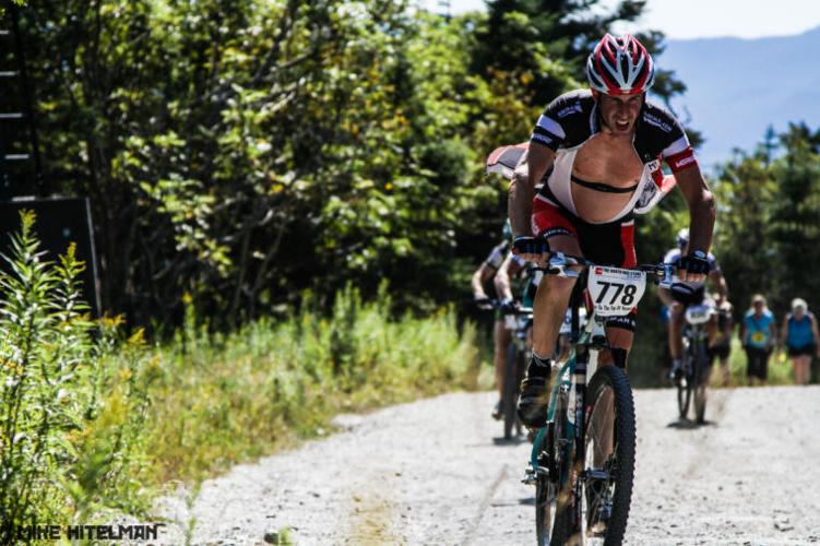 Brian Irwin of Morrisville pedals his way to a 26th-place finish in the Race to the Top of Vermont.