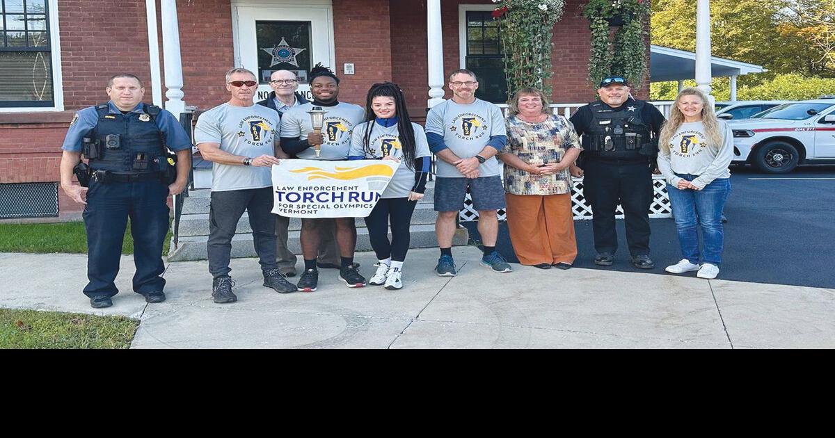 Special Olympics torch runs through Lamoille County Police, Fire