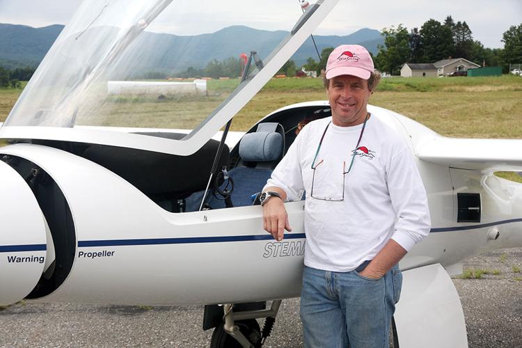 Don Post and his glider