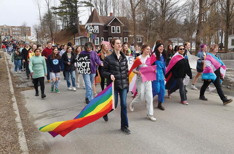 Demonstrators express support for LGBT club at Brandon High School