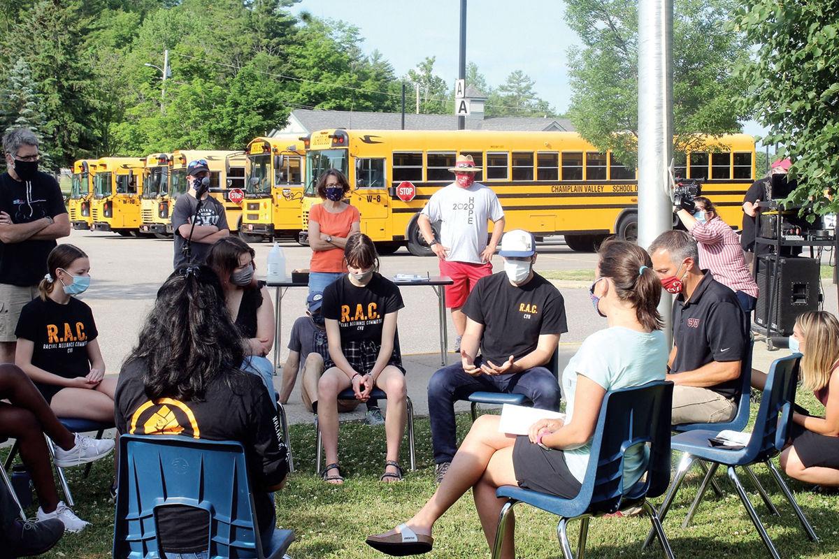 Students and faculty met at Champlain Valley Union High School