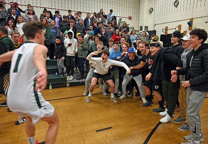 Stowe High boys basketball wins on Senior Night