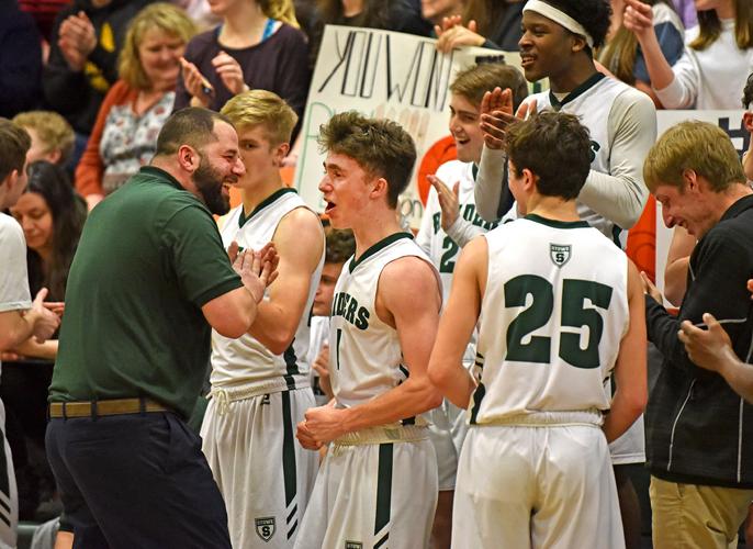 Stowe High boys basketball wins on Senior Night