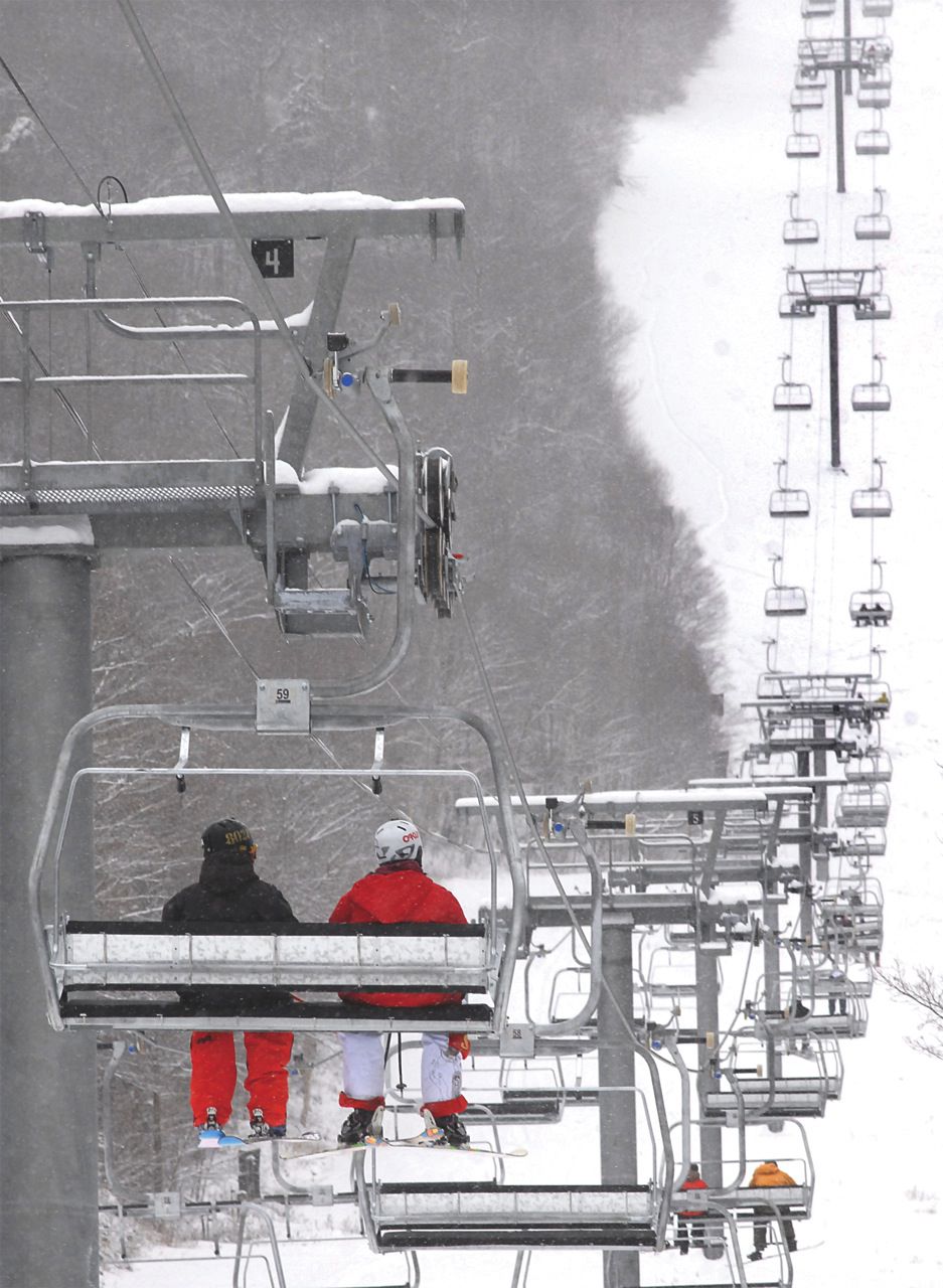 Quad lift at Stowe Mountain Resort