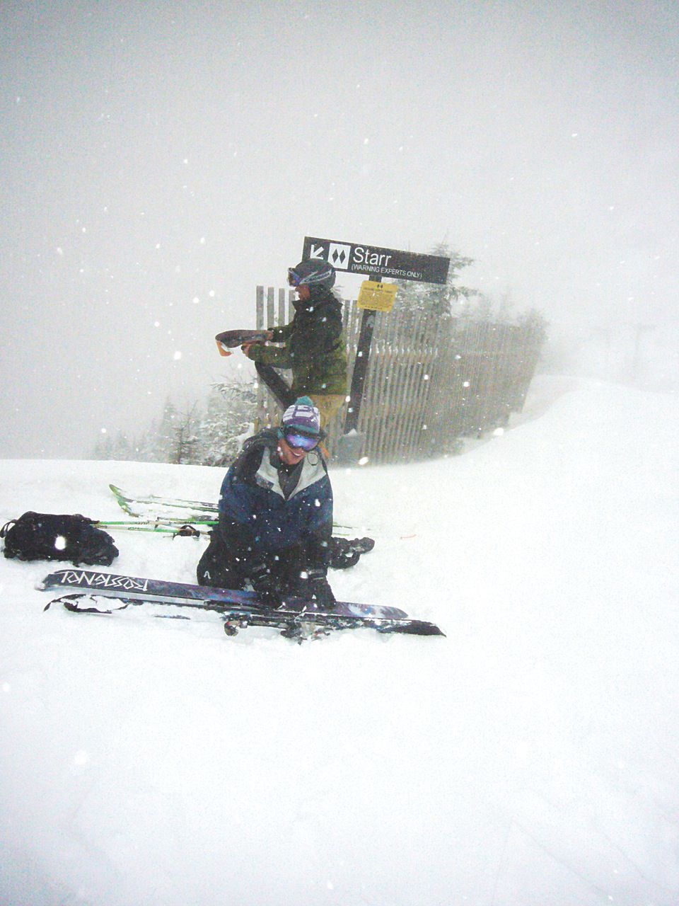 Skiers at Stowe Mountain Resort