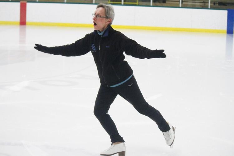Maida Townsend takes to the early-morning ice