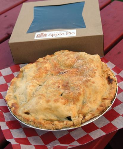Fresh-baked pies at the Cold Hollow Cider Mill