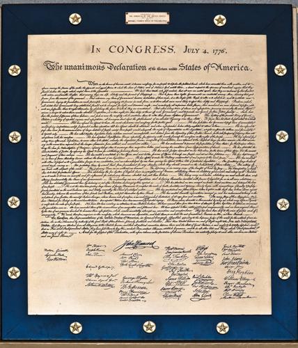 The Declaration of the thirteen united States of America