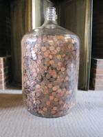 Guess the pennies in Jeudevine contest