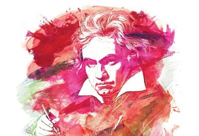 Beethoven watercolor